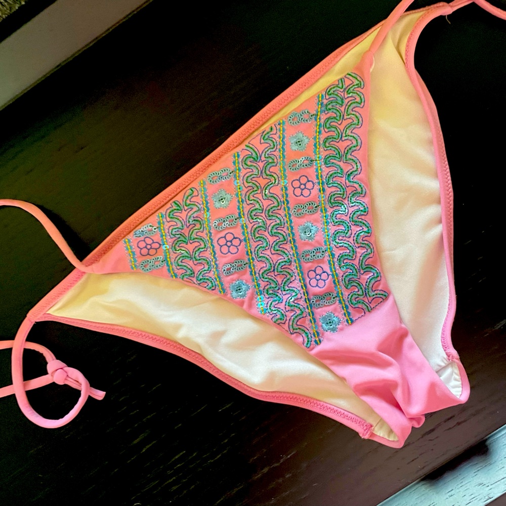 Victoria’s Secret Embroidered bikini bottoms